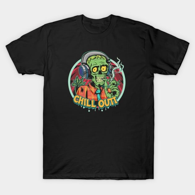 Undead Beats: The Hip-Hop Zombie Vibe T-Shirt by diegotorres